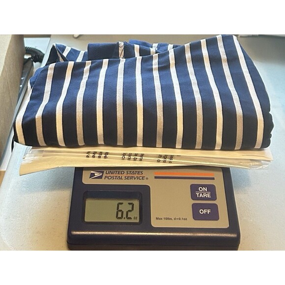 Cuddl Duds Flexwear Womens Large Blue Striped Soft Tank Top - Picture 7 of 7